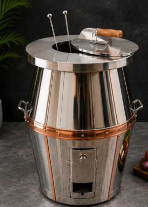 Mirror Finish Brass Tandoor
